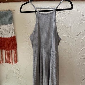 Forever21 grey mini dress, low back size L